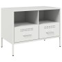 TV stand made of cold-rolled white steel 68x39x50.5 cm by , TV Furniture - Ref: Foro24-843052, Price: 120,23 €, Discount: %