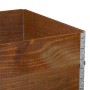 Solid pine wood planter in brown, 120x80 cm by , Pots and planters - Ref: Foro24-3295386, Price: 65,51 €, Discount: %