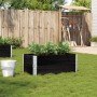 Solid black pine wood planter 100x50 cm by , Pots and planters - Ref: Foro24-3295392, Price: 56,05 €, Discount: %