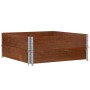 Solid pine wood planter in brown, 100x100 cm by , Pots and planters - Ref: Foro24-3295402, Price: 67,99 €, Discount: %