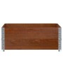 Solid pine wood planter in brown, 100x100 cm by , Pots and planters - Ref: Foro24-3295402, Price: 67,99 €, Discount: %