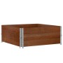 Solid pine wood planter in brown, 100x100 cm by , Pots and planters - Ref: Foro24-3295402, Price: 67,99 €, Discount: %