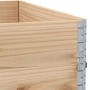 Solid pine wood planter 100x100 cm by , Pots and planters - Ref: Foro24-3295399, Price: 65,99 €, Discount: %