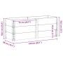 Solid pine wood planter 150x50 cm by , Pots and planters - Ref: Foro24-3295435, Price: 107,50 €, Discount: %