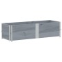 Solid gray pine wood planter 150x50 cm by , Pots and planters - Ref: Foro24-3295409, Price: 74,99 €, Discount: %