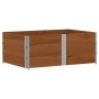 Solid pine wood planter in brown, 150x100 cm by , Pots and planters - Ref: Foro24-3295442, Price: 126,28 €, Discount: %