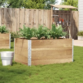 Solid pine wood planter 120x80 cm by , Pots and planters - Ref: Foro24-3295423, Price: 96,06 €, Discount: %