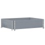 Solid gray pine wood planter 80x60 cm by , Pots and planters - Ref: Foro24-3295837, Price: 33,38 €, Discount: %