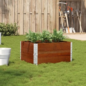 Solid pine wood planter in brown, 80x60 cm by , Pots and planters - Ref: Foro24-3295842, Price: 53,89 €, Discount: %