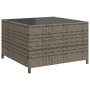 L-shaped garden sofa with table and gray PE rattan cushions by , Garden sets - Ref: Foro24-369029, Price: 371,20 €, Discount: %