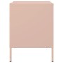 Mesita de noche de acero rosa 36x39x50,5 cm de , Mesitas de noche - Ref: Foro24-842924, Precio: 119,99 €, Descuento: %