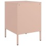 Mesita de noche de acero rosa 36x39x50,5 cm de , Mesitas de noche - Ref: Foro24-842924, Precio: 119,99 €, Descuento: %