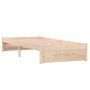 Solid pine wood bed frame 75x190 cm by vidaXL, Beds and slatted bases - Ref: Foro24-833225, Price: 99,79 €, Discount: %