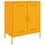 Aparador de acero amarillo mostaza 68x39x79 cm de , Aparadores - Ref: Foro24-842979, Precio: 137,99 €, Descuento: %