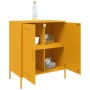 Aparador de acero amarillo mostaza 68x39x79 cm de , Aparadores - Ref: Foro24-842979, Precio: 137,99 €, Descuento: %