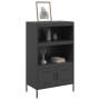 Aparador de acero negro 68x39x113 cm de , Aparadores - Ref: Foro24-842970, Precio: 152,01 €, Descuento: %