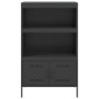 Aparador de acero negro 68x39x113 cm de , Aparadores - Ref: Foro24-842970, Precio: 152,01 €, Descuento: %