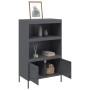 Aparador de acero gris antracita 68x39x113 cm de , Aparadores - Ref: Foro24-842972, Precio: 161,66 €, Descuento: %