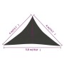 Anthracite HDPE sail shade 160 g/m² 4x4x5.8 m by vidaXL, Umbrellas - Ref: Foro24-311094, Price: 35,44 €, Discount: %