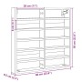 Rauchige Eichenholz-Engineering-Vitrine 60x8,5x58 cm von , Regale und Regale - Ref: Foro24-847965, Preis: 42,07 €, Rabatt: %