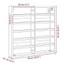 Vitrina de madera de ingeniería roble ahumado 60x8,5x58 cm by , Shelves and shelves - Ref: Foro24-847965, Price: 37,80 €, Dis...