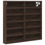 Vitrina de madera de ingeniería marrón roble 60x8,5x58 cm de , Estantes y estanterías - Ref: Foro24-847967, Precio: 43,22 €, ...