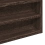 Engineered wood display case in brown oak, 60x8.5x58 cm by , Shelves and shelves - Ref: Foro24-847967, Price: 43,22 €, Discou...