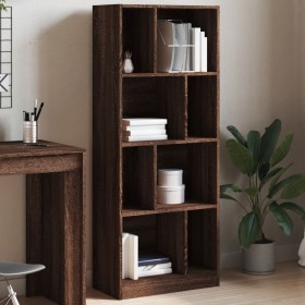 Engineered wood brown oak bookshelf 57x28.5x141 cm by , Bookcases and shelves - Ref: Foro24-848002, Price: 79,30 €, Discount: %