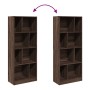 Engineered wood brown oak bookshelf 57x28.5x141 cm by , Bookcases and shelves - Ref: Foro24-848002, Price: 79,30 €, Discount: %