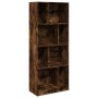 Engineered wood smoked oak bookshelf 57x28.5x141 cm by , Bookcases and shelves - Ref: Foro24-848000, Price: 77,06 €, Discount: %