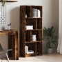 Engineered wood smoked oak bookshelf 57x28.5x141 cm by , Bookcases and shelves - Ref: Foro24-848000, Price: 77,06 €, Discount: %