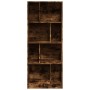 Engineered wood smoked oak bookshelf 57x28.5x141 cm by , Bookcases and shelves - Ref: Foro24-848000, Price: 77,06 €, Discount: %