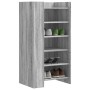 Mueble zapatero madera de ingeniería gris Sonoma 52x37,5x100 cm de , Zapateros y organizadores de calzado - Ref: Foro24-84844...