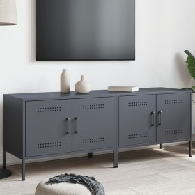 TV furniture 2 units anthracite gray steel 68x39x50.5 cm by , TV Furniture - Ref: Foro24-842939, Price: 179,36 €, Discount: %