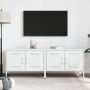 TV furniture 2 pieces white steel 68x39x50.5 cm by , TV Furniture - Ref: Foro24-842945, Price: 237,99 €, Discount: %