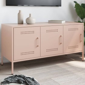 TV stand in pink steel 100.5x39x50.5 cm by , TV Furniture - Ref: Foro24-842947, Price: 125,03 €, Discount: %