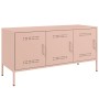 Mueble de TV de acero rosa 100,5x39x50,5 cm de , Muebles TV - Ref: Foro24-842947, Precio: 124,97 €, Descuento: %