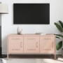 Mueble de TV de acero rosa 100,5x39x50,5 cm de , Muebles TV - Ref: Foro24-842947, Precio: 124,97 €, Descuento: %