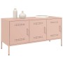 Mueble de TV de acero rosa 100,5x39x50,5 cm de , Muebles TV - Ref: Foro24-842947, Precio: 124,97 €, Descuento: %