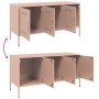 Mueble de TV de acero rosa 100,5x39x50,5 cm de , Muebles TV - Ref: Foro24-842947, Precio: 124,97 €, Descuento: %