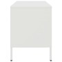 Mueble de TV de acero blanco 68x39x50,5 cm de , Muebles TV - Ref: Foro24-843004, Precio: 95,88 €, Descuento: %