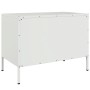 Mueble de TV de acero blanco 68x39x50,5 cm de , Muebles TV - Ref: Foro24-843004, Precio: 95,88 €, Descuento: %