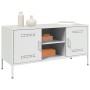 Mueble de TV de acero blanco 100,5x39x50,5 cm de , Muebles TV - Ref: Foro24-842993, Precio: 163,99 €, Descuento: %