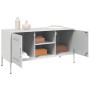 Mueble de TV de acero blanco 100,5x39x50,5 cm de , Muebles TV - Ref: Foro24-842993, Precio: 163,99 €, Descuento: %