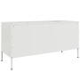 Mueble de TV de acero blanco 100,5x39x50,5 cm de , Muebles TV - Ref: Foro24-842993, Precio: 163,99 €, Descuento: %