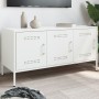 Mueble de TV de acero blanco 100,5x39x50,5 cm de , Muebles TV - Ref: Foro24-842951, Precio: 124,97 €, Descuento: %