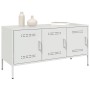 Mueble de TV de acero blanco 100,5x39x50,5 cm de , Muebles TV - Ref: Foro24-842951, Precio: 124,97 €, Descuento: %