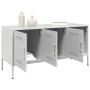 Mueble de TV de acero blanco 100,5x39x50,5 cm de , Muebles TV - Ref: Foro24-842951, Precio: 124,97 €, Descuento: %