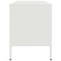 Mueble de TV de acero blanco 100,5x39x50,5 cm de , Muebles TV - Ref: Foro24-842951, Precio: 124,97 €, Descuento: %