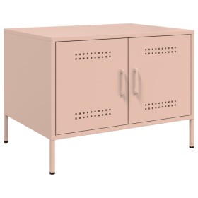 Mesa de centro acero laminado en frío rosa 68x50x50,5 cm de , Mesas de centro - Ref: Foro24-843031, Precio: 114,88 €, Descuen...